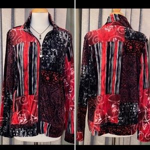 Onque Petite Elements of Style Velour Jacket